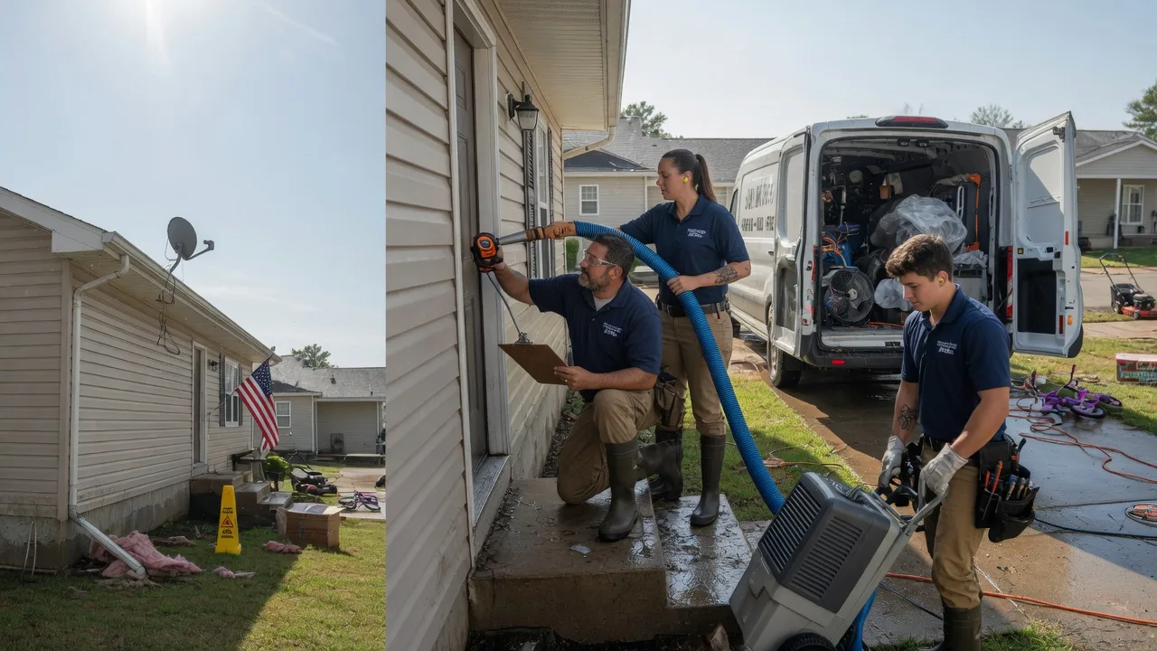 Ceiling Water Damage Restoration in Elwood, KS near me